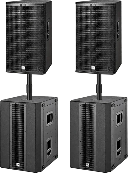 Aktywny system nagłośnieniowy z subwooferami